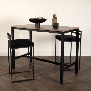 Nohr Bartafel 'Natividad' 120 x 60cm, kleur Walnoot