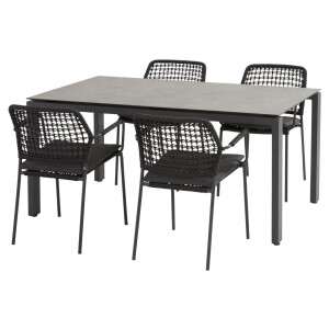 Taste by 4 Seasons Tuinset Barista Goa 160 cm Antraciet
