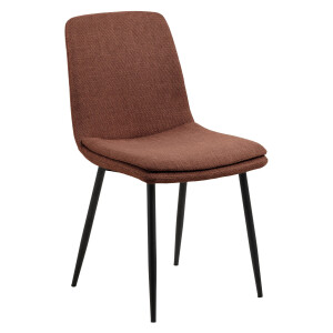 Bendt Eetkamerstoel 'Tronier' Structuurstof, kleur Terracotta