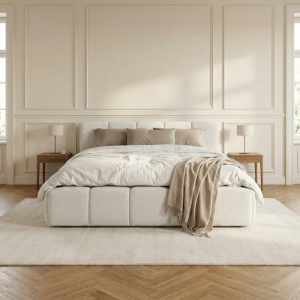 2-Persoons Boxspring Met Opbergruimte - Palermo - Beige 140x200 Cm - - Inclusief Topper - Dekbed-Discounter.nl