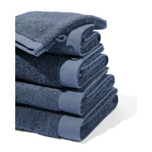 HEMA HEMA Handdoeken - Hotel Extra Zacht Middenblauw (middenblauw)