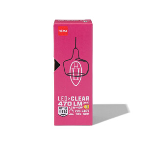 HEMA HEMA Led Kaars Clear E14 2.9W 470lm Dim