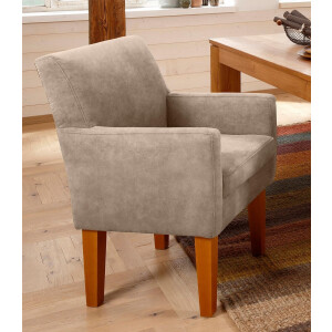 Home affaire Fauteuil Fehmarn comfortabele zithoogte van 54 cm, in 3 verschillende stofkwaliteiten
