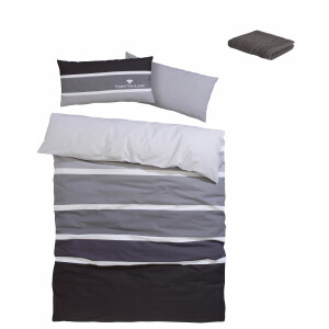 TOM TAILOR HOME Beddengoed Felix in mt. 135x200 of 155x220 cm met gratis-aanbieding: gastendoek (100% katoen), met rits