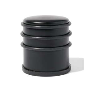 HEMA HEMA Deurstopper 7.5x7.5x8cm Metaal Zwart