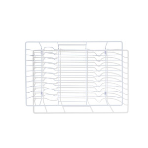 HEMA HEMA Afdruiprek 30x45x10.5cm Metaal Wit