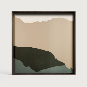 Ethnicraft Vierkant Dienblad 'Wabi Sabi' 51 x 51cm, kleur Crème