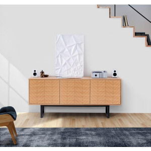 Woodman Dressoir Noella Commode in eenvoudig Scandinavisch ontwerp, breedte 175 cm