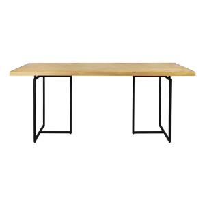 Dutchbone Eettafel 'Class' Eikenhout, 180 x 90cm, kleur Naturel