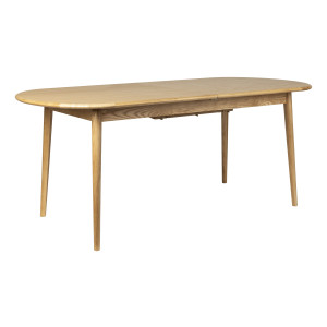 Zuiver Uitschuifbare Ovale Eettafel 'Twist' Eiken, 185-240 x 90cm