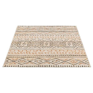 Leen Bakker - Vloerkleed Star - 160x230 Cm - Polypropyleen - Beige