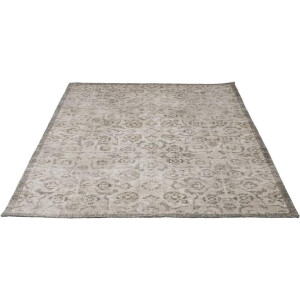 Leen Bakker - Vloerkleed Indra - Beige - 160x230 Cm - Katoen/Polyester - Crème#Grijs#Groen