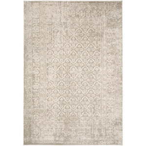 Leen Bakker - Vloerkleed Urdani - Crème/taupe - 200x290 Cm - Polypropyleen - Taupe#Crème