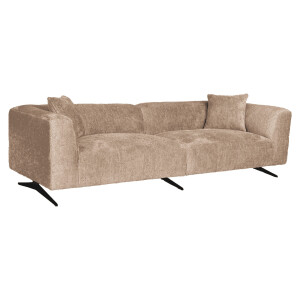 Richmond 3-zits Bank 'Hoxton' Chenille, kleur Beige