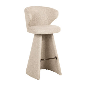 Richmond Barstoel 'Gatsbi' kleur Biscotti (zithoogte 75cm)