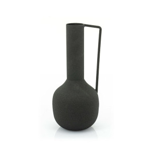 By-Boo Vaas 'Delphi' 25cm, kleur Zwart