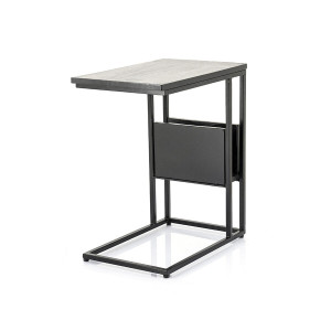 By-Boo Laptoptafel 'Slider' Mangohout, kleur Zwart