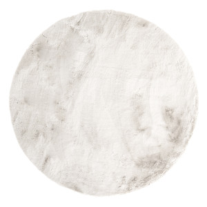 By-Boo Rond Vloerkleed 'Zena' 200cm, kleur Beige