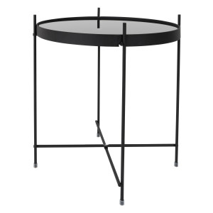 Zuiver Ronde Bijzettafel 'Cupid' Glas, 43cm