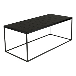 Zuiver Salontafel 'Glazed' Keramiek, 93 x 43cm, kleur Zwart