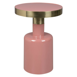 Zuiver Ronde Bijzettafel 'Glam' 36cm, kleur Roze