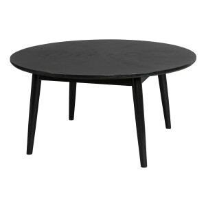 ZILT Ronde Salontafel 'Memo' Eikenhout, 80cm, kleur Zwart