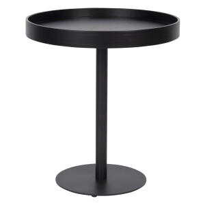 ZILT Ronde Bijzettafel 'Andreanna' 40cm, kleur Zwart