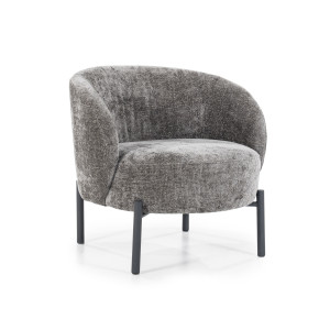 By-Boo Fauteuil 'Oasis' Chenille, kleur Bruin