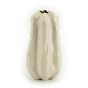 By-Boo Vaas 'Alba' 35cm hoog, kleur Beige