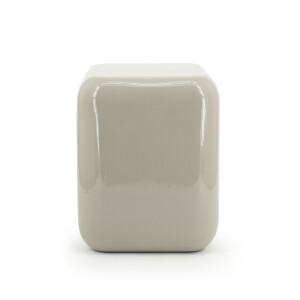 By-Boo Poef/Bijzettafel 'Dixon' 34 x 34cm, kleur Taupe