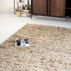 By-Boo Vloerkleed 'Takara' 290 x 390cm, kleur Mosterdgeel