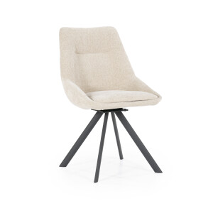 By-Boo Draaibare Eetkamerstoel 'Bliss' kleur Taupe