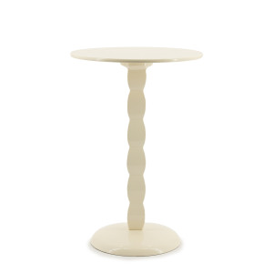 By-Boo Ronde Bijzettafel 'Prinz' 37cm, kleur Beige