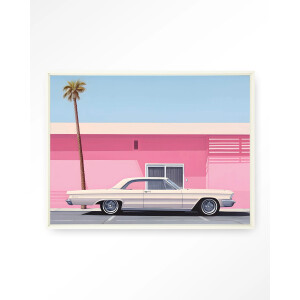 Urban Cotton Wandkleed 'Hammer' 145 x 190cm in Floating Frame - off white