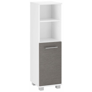 Schildmeyer Halfhoge kast Emmi in verschillende kleuren Hoogte 110,5 cm, metalen greep, met 2 praktische open vakken