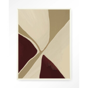 Urban Cotton Wandkleed 'Pandora' 110 x 145cm in Floating Frame - off white