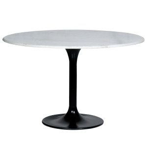 Eleonora Ronde Eettafel 'Cato' Marmer, 120cm, kleur Wit