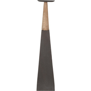 Clayre & Eef Kandelaar 60 cm Grijs Bruin Hout