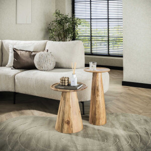 LifestyleFurn Bijzettafel 'Sarkis', Set van 2 stuks, 30 cm