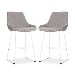 Set van 2 barstoelen Nino-Isa bouclé | Nolon