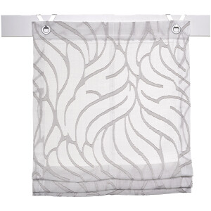 Kutti Romeins rolgordijn Skyline halftransparant, polyester, op te hangen met haken (1 stuk)
