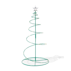 HEMA HEMA Kerstboom ⌀20x40cm Spiraal Met 30 Led Lampjes