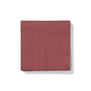 HEMA HEMA Servetten 24x24cm Papier Rood - 20 Stuks