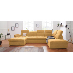 sit&more Zithoek Stardust U-vorm met verstelbare hoofdsteun en armleuning