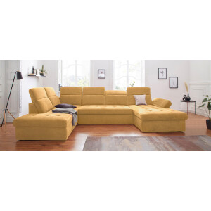 sit&more Zithoek Stardust U-vorm met verstelbare hoofdsteun en armleuning
