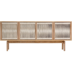Woodman Dressoir Lidia Commode, deurfronten van natuurlijk henneptouw, breedte 180 cm
