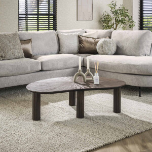 LifestyleFurn Organische Salontafel 'Sadaf' Teakhout, 110 x 68cm