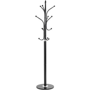 White-Label® Kapstok Staand - Garderoberek - Kledingrek Haken- Industrieel