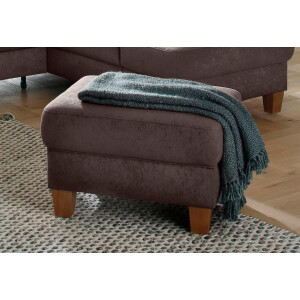 Home affaire Hocker Texel met binnenvering en contrastnaad, poten beuken eikenkleur