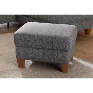 Home affaire Hocker Texel met binnenvering en contrastnaad, poten beuken eikenkleur